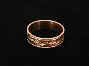 Winding-Leaves-Engraved-Wedding-Ring-4